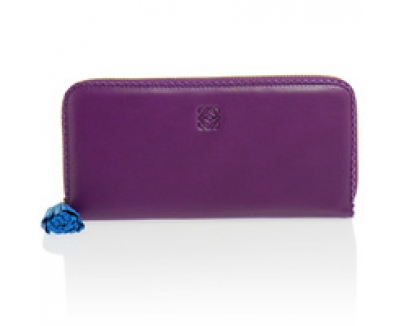 ロエベ 長財布 ラウンドファスナー長財布 パープル 182 81 F13 6100 PURPLE