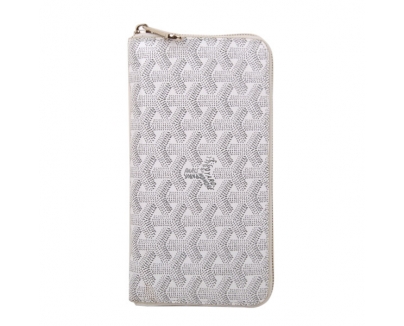 GOYARD ゴヤール スーパーコピー 長財布 ラウンドジップ　ホワイト GOYWA-21