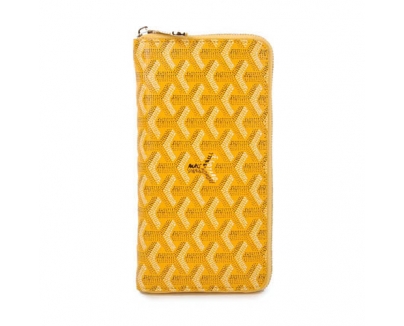 GOYARD ゴヤール 長財布 ラウンドジップ　イエロー GOYWA-29