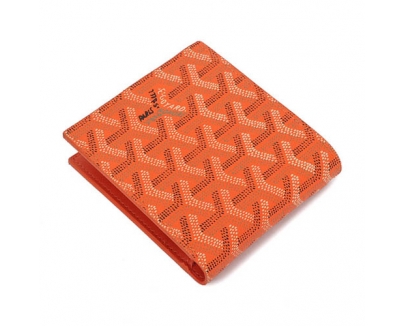 GOYARD ゴヤール 財布 二つ折り　名刺入れ　オレンジ GOYWA-39