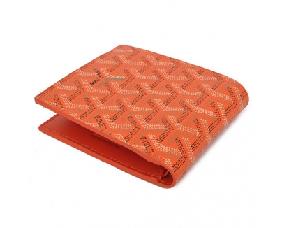 GOYARD ゴヤール 財布 二つ折り　オレンジ GOYWA-46