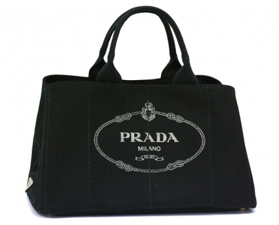 プラダスーパーコピーPRADA トートバッグ キャンバス ブラック BN18725 新品 本物