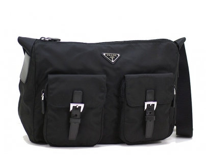PRADA 斜めがけショルダーバッグ ナイロン ブラック BT0644