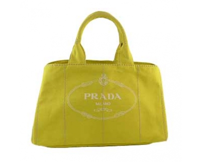 プラダコピー （CANAPA）トートバッグ イエロー(ANANAS) B1872B