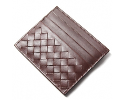 BOTTEGAVENETA/レザーカードケース/ダークブラウン 162150v46512104
