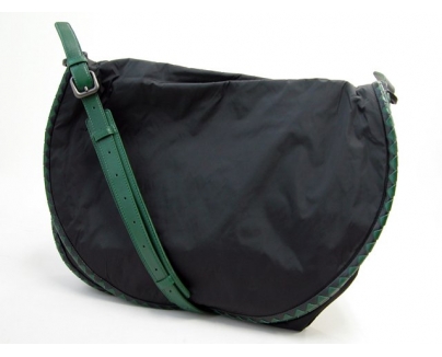 BOTTEGAVENETA ショルダーバッグ 248542VO561-1083 ブラック×グリーン