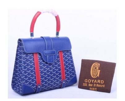 GOYARD ゴヤール バッグ サイゴンMM ブルー×レッド系 GOY056