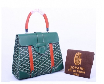 GOYARD ゴヤール バッグ サイゴンMM グリーン×レッド系 GOY060