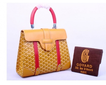 GOYARD ゴヤール バッグ サイゴンMM イエロー×レッド系 GOY061