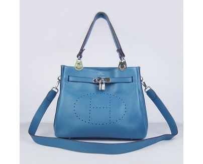 2011年HERMES・エルメス新作2WAYショルダーバッグ ブルー hr13127