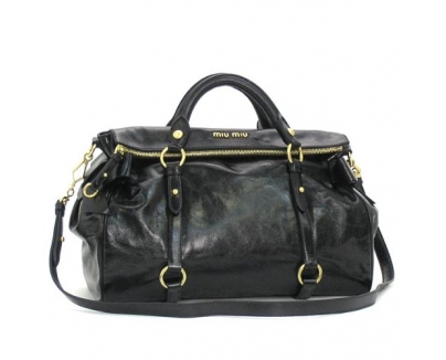 MIUMIU（ミュウミュウスーパーコピー）LUXRT0365BK ショルダーバッグ NERO