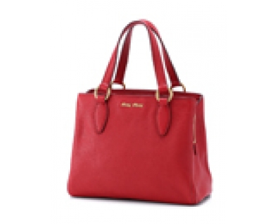 ミュウミュウ VITELLO CARIBU ショルダー付 ハンドバッグ RN0757 UXP F0011