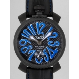 ガガ･ミラノ マニュアル48mm 手巻き 500本限定 5016.7 ブラック皮...