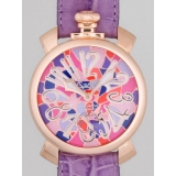 ガガ･ミラノ マニュアル48mm 手巻き 5011 MOSAICO 2 パープル...