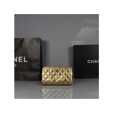 CHANEL シャネル ラムスキン ゴールド トイレタリーケース 31502