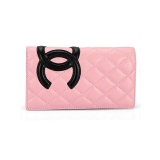 CHANEL シャネル ピンク ラムスキン マトラッセ 長財布 A1281