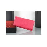 CHANEL シャネル フューシャピンク　カーフスキン 長財布 A1309