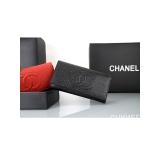 CHANEL シャネル ブラック カーフスキン 長財布 A1309