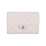 CHANEL シャネル ラムスキン ホワイト マトラッセ 財布 A31505