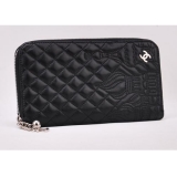 シャネル CHANEL マトラッセカーフスキンラウンドファスナー 長財布 A48...