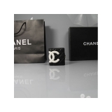 CHANEL シャネル ブラック/ホワイト　ラムスキン カンボンライン 短財布 ...
