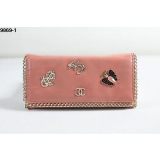 シャネルスーパーコピー CHANEL スタッズ付き財布 ピンク 9869-1