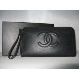 シャネル CHANEL キャビアスキンCCマーク財布 ブラック 3667