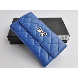 【CHANEL】シャネルスーパーコピー新作　長財布 ブルー 37253-2