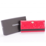 CHANELスーパーコピー カメリア三つ折り長財布 レッド CH139-1