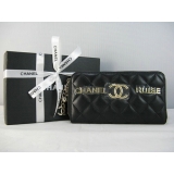 シャネル財布コピー CHANELラムスキン 長財布 ブラック A312