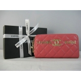 シャネルスーパーコピー CHANELラムスキン 長財布 ピンク A312