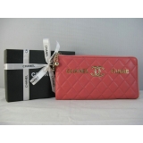 シャネル CHANELスーパーコピーラムスキン 長財布 ピンク A311