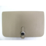 HERMES エルメス ドゴンＧＭ トゴ トゥルティールグレー(シルバー金具) ...