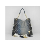 ルイヴィトンLOUIS VUITTON モノグラム レザー ブルー M96868