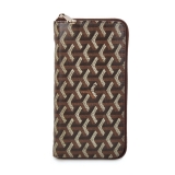 GOYARD ゴヤール 長財布 ラウンドジップ　ブラウン GOYWA-24
