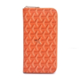 GOYARD ゴヤール 長財布 ラウンドジップ　オレンジ GOYWA-28