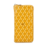 GOYARD ゴヤール 長財布 ラウンドジップ　イエロー GOYWA-29