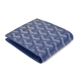 GOYARD ゴヤール 財布 二つ折り　名刺入れ　ブルー GOYWA-35