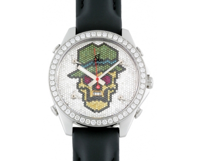 ジェイコブ 時計 n級 スーパーコピー JC-SKULL4D ファイブタイムゾーン カラースカル 47mm SS