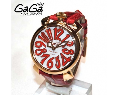ガガミラノ 時計 スーパーコピー n級 マニュアーレ マヌアーレ 40mm レッド 5021.5R