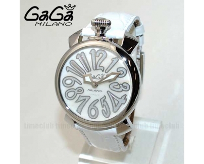 ガガミラノ 時計 スーパーコピー n級 マニュアーレ マヌアーレ 40mm ホワイト 5020.08
