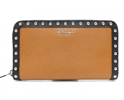 プラダ 財布 韓国 スーパーコピー BICOLO カーフレザー 長財布 キャメル CARAMEL＆ブラック 1M0506 2BAH HDH
