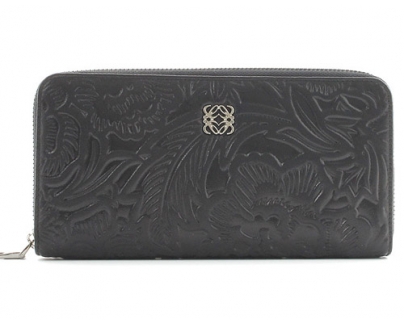 ロエベ 韓国 スーパーコピー LOEWE アマソナ シープスキン 長財布 ブラック 113N84F131100