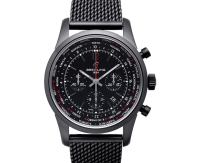 韓国 ブライトリング スーパーコピー n級品 BREITLING トランスオーシャン ユニタイム パイロット ブラックスティール M051B80OCB 
