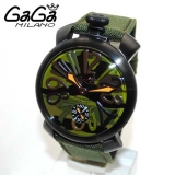 ガガミラノ 時計 スーパーコピー n級 マニュアーレ マヌアーレ 48mm グリ...