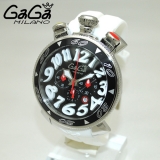ガガミラノ 時計 スーパーコピー n級品 クロノ 48mm ホワイト ラバー/シ...