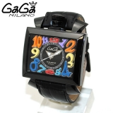 ガガミラノ 時計 スーパーコピー n級品 ナポレオーネ 48mm ブラック レザ...