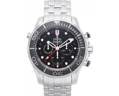 韓国スーパーコピー 時計 オメガ  シーマスター300 コーアクシャル GMT クロノグラフ 212.30.44.52.01.001 
