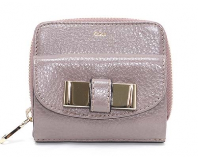 クロエ CHLOE リリィ カーフレザー 二つ折財布 パールグレイ【PEAPL GREY】 3P0503 015 07V