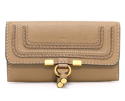 クロエ CHLOE マーシー カーフレザー 長財布 ナッツ【NUT】 3P0573 161 174